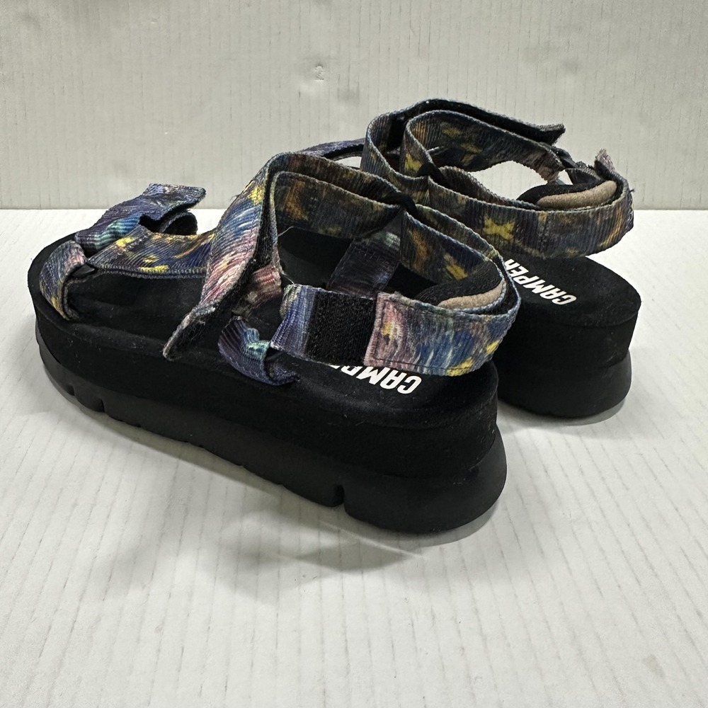 Camper Oruga Up Platform Sandal Womens Size 6 36 Multicolor Tie Dye Strappy - Picture 6 of 9